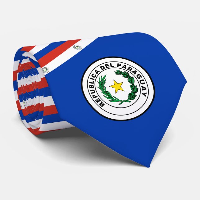 Paraguayan Flag & Seal, Flag of Paraguay Tie (Rolled)