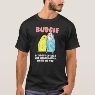 Parakeet Budgie Bird Couple I Budgie Bird Lover T-Shirt