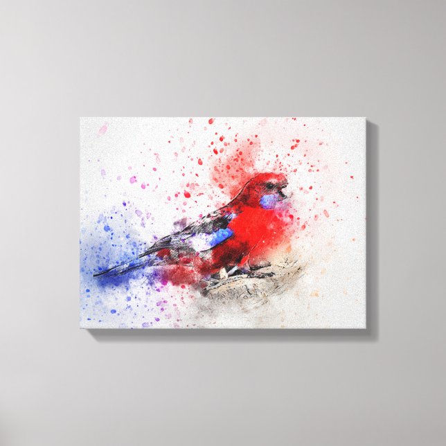 Parakeet Canvas Print (Front)