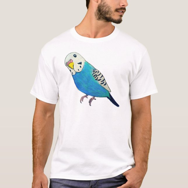 Parakeet Drawing T-Shirt (Front)