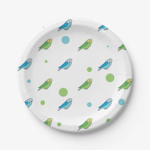 Parakeet Paper Plates