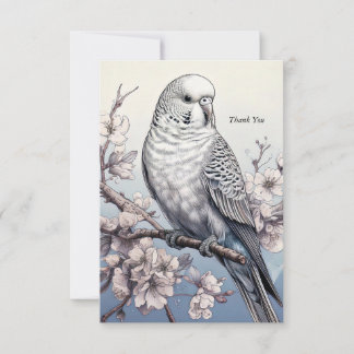 Parakeet Thank You Card