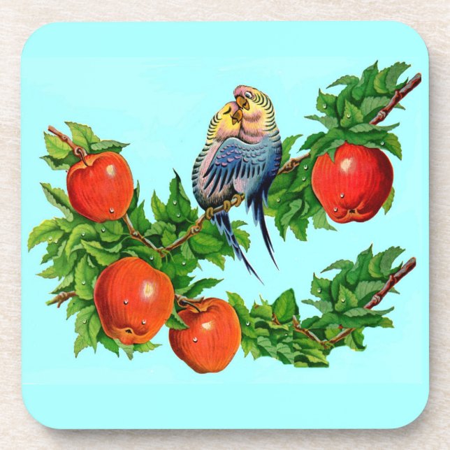 parakeets in love coaster (Front)