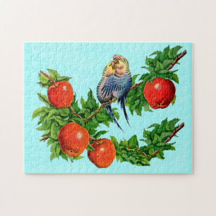 parakeets in love jigsaw puzzle