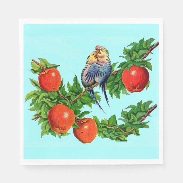 parakeets in love napkin (Front)