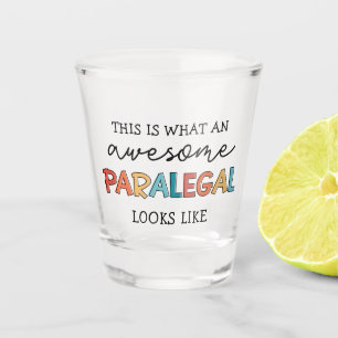 Paralegal Awesome Legal Assistant Funny Keychain Shot Glass