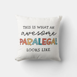 Paralegal Awesome Legal Assistant Funny Throw Pillow
