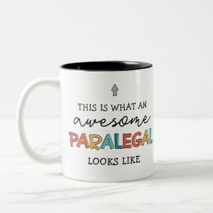 Paralegal Awesome Legal Assistant Funny Two-Tone Coffee Mug