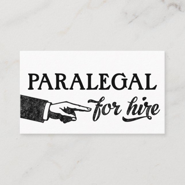 Paralegal Business Cards - Cool Vintage (Front)