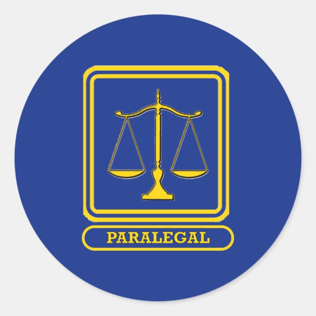 Paralegal Classic Round Sticker (Front)