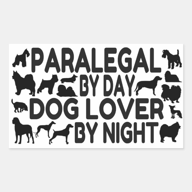 Paralegal Dog Lover Sticker (Front)