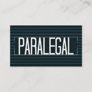 Paralegal Elegant Stripe Business Card