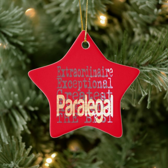 Paralegal Extraordinaire Ceramic Ornament (Tree)