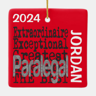 Paralegal Extraordinaire CUSTOM Ceramic Ornament