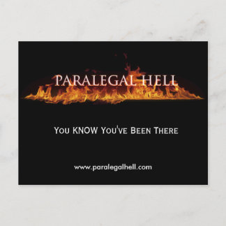 Paralegal Hell, You KNOW You've Been There, ... Postcard