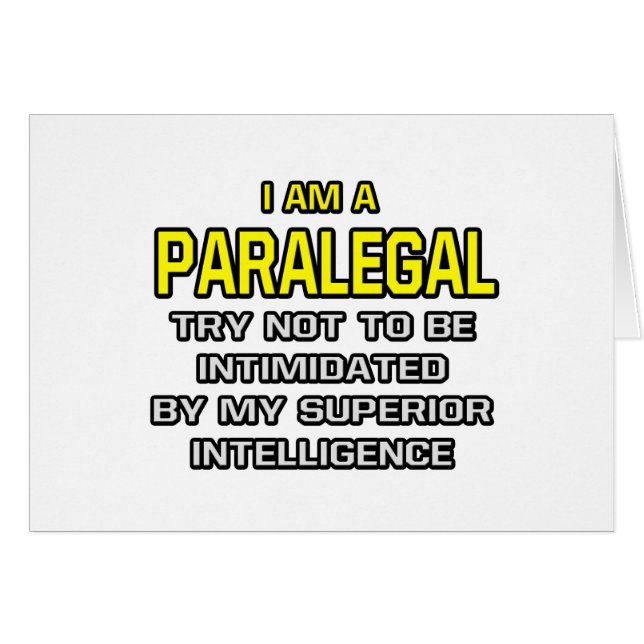 Paralegal...Intelligence supérieure (Devant horizontal)