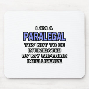 Paralegal Joke ... Superior Intelligence Mouse Pad