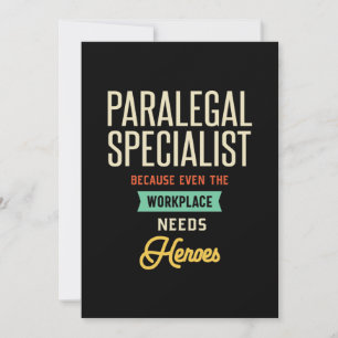 Paralegal Specialist Thank You Card