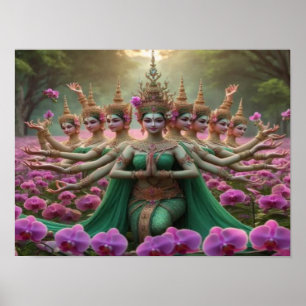 Parallel Realms Durga Goddess Poster
