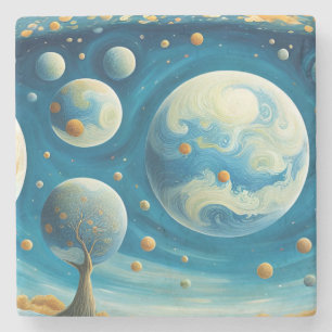Parallel universes stone coaster
