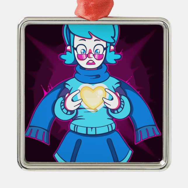 Paralyzed Metal Ornament (Front)