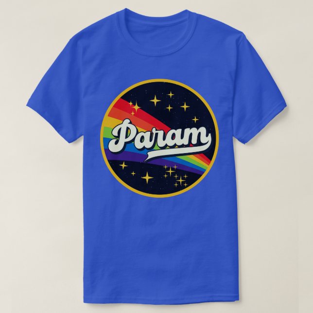 Param Rainbow In Space Vintage Style T-Shirt (Design Front)