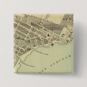 Paramaribo Surinam 2 Inch Square Button