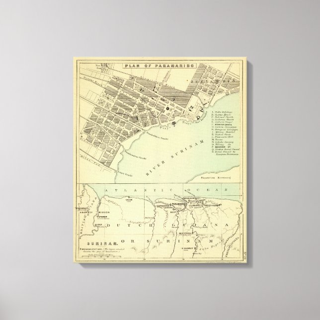 Paramaribo Surinam Canvas Print (Front)