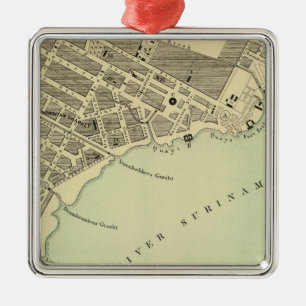 Paramaribo Surinam Metal Ornament