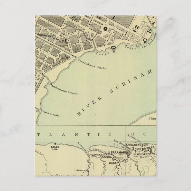 Paramaribo Surinam Postcard (Front)