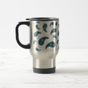 Paramecia Paisley Biology Science Protozoan Travel Mug