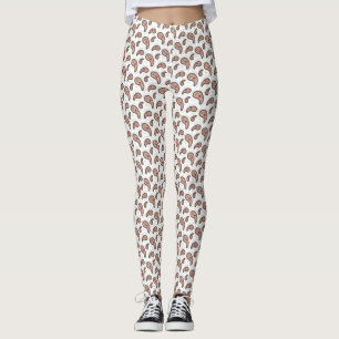 Paramecia Paisley Biology Science White Leggings