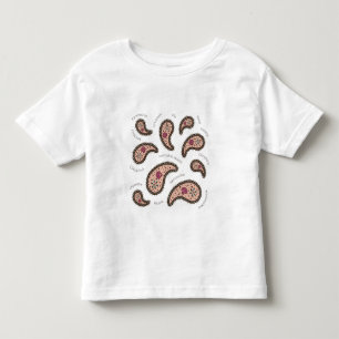 Paramecia Paisley Protozoan Biology Science Toddler T-shirt