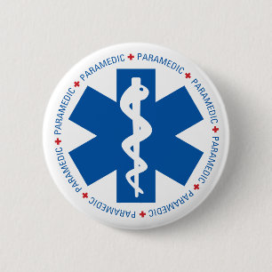 Paramedic 2 Inch Round Button
