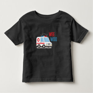 Paramedic Ambulance Car wee woo Hospital EMT Toddler T-shirt