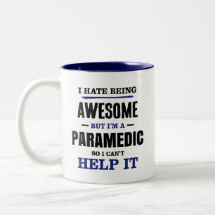 Paramedic Awesome Can't Help It Two-Tone Coffee Mug