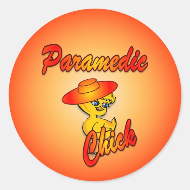 Paramedic Chick #5 Sticker (Front)