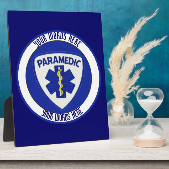 Paramedic Custom Plaque (Side)