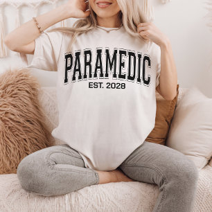 Paramedic   Custom Varsity Paramedic Worker EMS T-Shirt