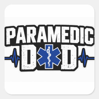 Paramedic Dad Square Sticker