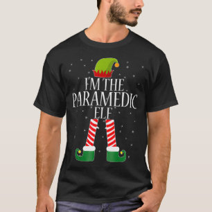 Paramedic Elf Tshirt amusant Elfes de Noël Tee