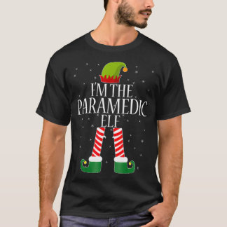 Paramedic Elf Tshirt Funny Christmas Elves Tee