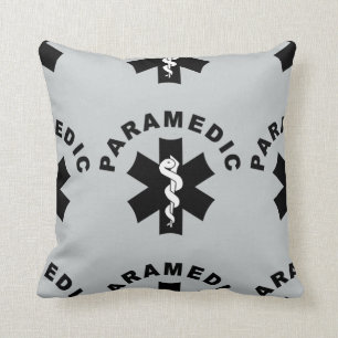 Paramedic EMS Logo Throw Pillow