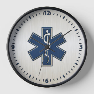 Paramedic EMT EMS Blue Clock