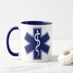 Paramedic EMT EMS Cross w/ Custom Colours Mug