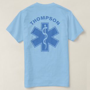 Paramedic EMT EMS Custom Colour T-Shirt