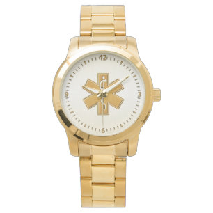 Paramedic EMT EMS Gold Watch