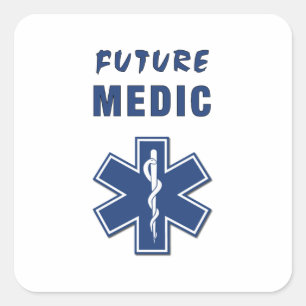 Paramedic Future Medic Square Sticker