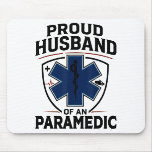 Paramedic Husband Proud Husband Of An Paramedic Mouse Pad