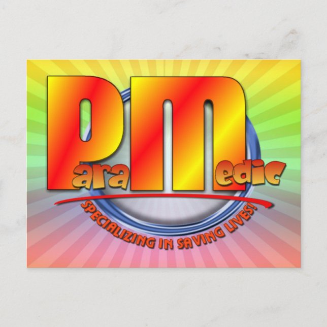 PARAMEDIC LOGO POSTCARD (Front)